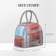 thumbnail image 2 of Fotbe Pastel Pink Beach Cafe Bolsa de Almuerzo con Estampado, Lonchera Aislada, Contenedor de Comida Reutilizable Tipo Cooler a Prueba de Fugas, 2 of 6