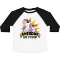 thumbnail image 3 of Inktastic Awesome Like My Dad Cute Unicorn Family in Sunglasses Boys or Girls Toddler T-Shirt, 3 of 5