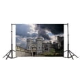 thumbnail image 3 of ABPHOTO 7x5ft Photography Backdrop Ancient Church Castle European Archiculture Weathered Brick Wall Green Plants Blue Sky White Cloud Photo Background Backdrops, 3 of 4
