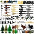 thumbnail image 1 of 2 Brown dog Ww2 Military Weapon Building Blocks Pack Moc Army Accessories, 1 of 4