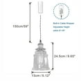 thumbnail image 7 of Kiven H Track Pendant Lightning,Adjustable Cord Length,Industrial H Track Lighting Pendant Lights with Iron Shade, 3 Lights, 7 of 7
