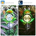 thumbnail image 2 of Solar Garden Lights Frog Garden Outdoor Decorations Solar Lights Waterproof Crackle Glass Globe Metal Garden Stake Lights Warm White for Patio, Path, Yard, Lawn, 2 of 9