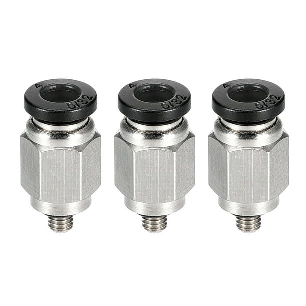 Straight Pneumatic Push to Quick Connect Fittings,M3 Male x 4mm