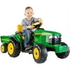 John Deere Turf Tractor Battery-Powered Ride-On with Trailer