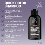 No Gray Quick Permanent Hair Color Shampoo, Dark Brown, 8.45 fl oz