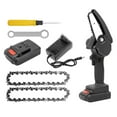 thumbnail image 1 of justhard 24V Portable Mini Chainsaw 4inch Lightweight Electric Cordless Chainsaw with Anti Splash Board Hand-held Pruning Shears Chain Saws for Courtyard Garden Tree Branch Trimming Wood Cutting, 1 of 7
