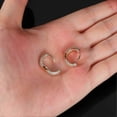 thumbnail image 5 of Men Hip-pop Style Earrings Small Hoop Hinged Copper Earrings for Night Club Outfit Matching, 5 of 5