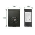 thumbnail image 5 of GKOplus ETL Listed 300W Low Voltage Transformer for Landscape Lighting with Timer and Photocell Sensor, 120V AC to 12V/14V AC Power Pack, Fully Encapsulated Toroid Core, CEC VI Certified, 5 of 5