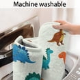 thumbnail image 5 of White Cartoon Dinosaurs Pattern Bathroom Rugs Mat,Non Slip Microfiber Bathroom Rug,Rubber Backing,Soft Bathroom Mats for Bathroom Floor,Tub and Shower,20x32in(50x80cm), 5 of 5