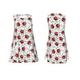 thumbnail image 7 of KLL Red Ladybugs On Black Dotted Pattern Womens Summer Dresses 2025,Loose Round Neck Sleeveless Sundresses Tank Dresses with Pockets, 7 of 7