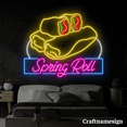 thumbnail image 2 of Craftnamesign Spring Roll Neon Sign Neon Sign Vietnamese Food Restaurant Wall Decor, 2 of 4