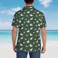 thumbnail image 4 of Yiaed Colorful Mallard Duck Print Hawaiian Shirt for Men Short Sleeve Button Down Shirts Beach Shirts for Men,Small, 4 of 7