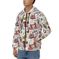 thumbnail image 3 of Kdxio London Landmark1 Print Men Hoodies Casual Hoodies for Men with Zip Pockets Full Zip Long Sleeve Sweatshirt Sports Hooded Jacket-Small, 3 of 5