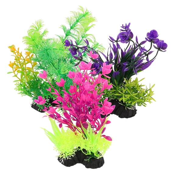 ETEREAUTY 3Pcs Fake Aquarium Plants Realistic Plastic Water Plants for Fish Tank and Home Scenery