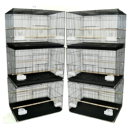 Lot of Six Breeding Breeder Bird Flight Cages For Finches Parakeets Lovebirds Aviaries Canaries Budgies Parakeets