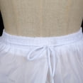 thumbnail image 6 of GENEMA Women's Crinoline Petticoat White 4-Hoop Skirt Floor Length Ball Gown Slips, 6 of 11