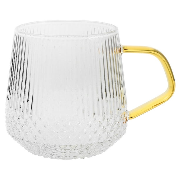 Taza de café de vidrio con asa para uso doméstico, jarras, jarras y vertedor de leche para servir jarabe de arce