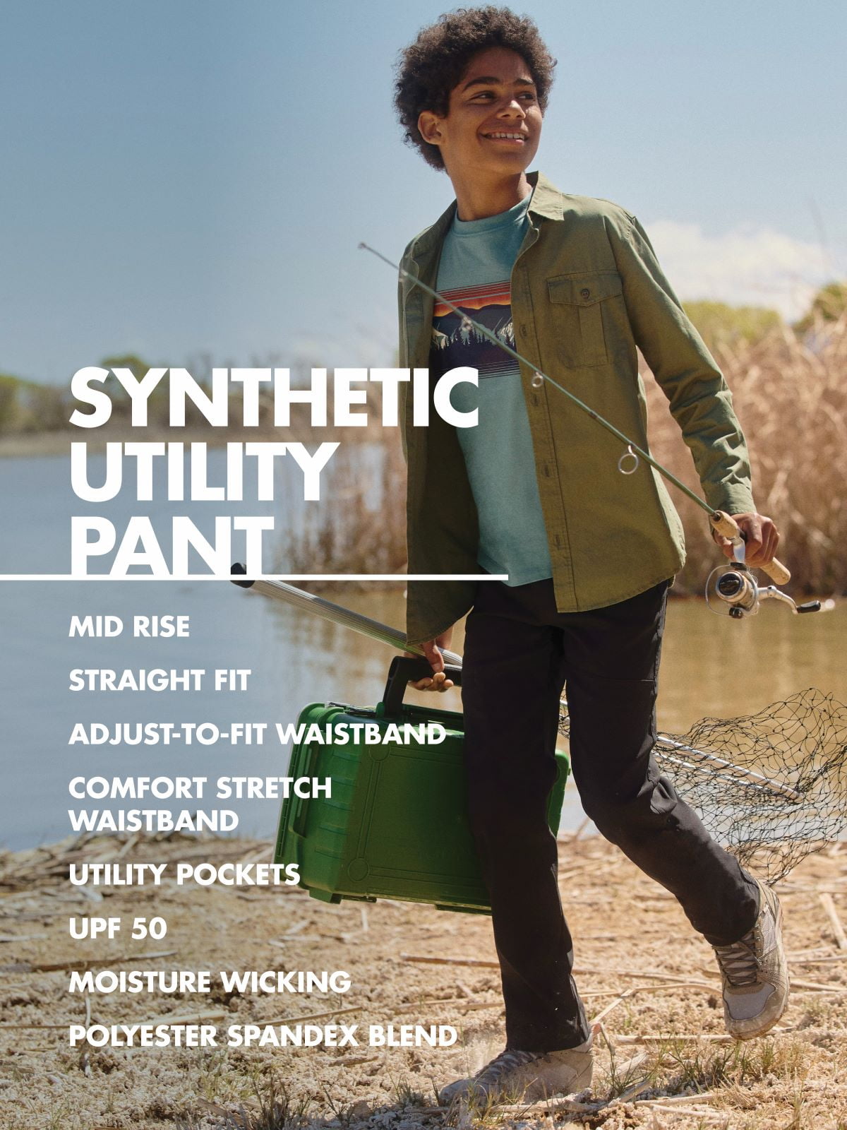 ATG by Wrangler® Boy's Utility Pants, Sizes 4-18 and Husky