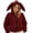 Red, variant on Women's Full Zip Up Hoodie, Lightweight Bunny Ear Cropped Sweatshirt Jacket with Fun Hood Detail and Pockets, Youthful Comfort Hoodie,Green_M