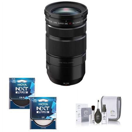 UPC: 0192223222182 | XF 18-120mm f/4 LM PZ WR Lens  Black with Hoya NXT Plus 72mm 10-Layer HMC Multi-Coated UV and CPL Lens Filters  Cleaning Kit