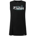 thumbnail image 2 of Women's Levelwear  Black Seattle Kraken Influx Monument Tank Top, 2 of 3