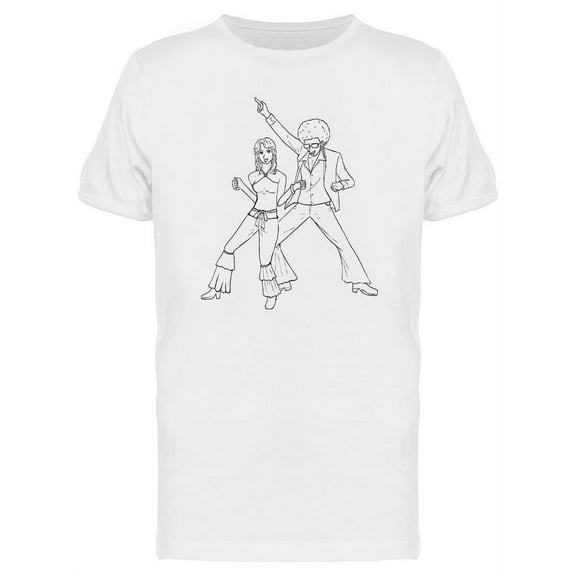 A Couple Of Disco Dancers T-Shirt Men -Image by Shutterstock, Male 3X-Large