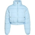 thumbnail image 3 of Women' s Cropped Quilted Puffer Jacket Outerwear Coats, 3 of 11