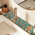thumbnail image 2 of Yayeee Faucet Mat for Kitchen Sink 30" Diatomite Long Splash Guard Pad, Christmas Gingerbread, 2 of 7