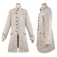 thumbnail image 1 of Traje de hombre europeo y americano, chaqueta de hombre, gabardina, abrigo de longitud media, disfraz retro de Halloween, 1 of 2