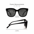 thumbnail image 4 of Gafas de sol DIFF Gia Cream Tortoise de gran tamaño para mujer, 4 of 9