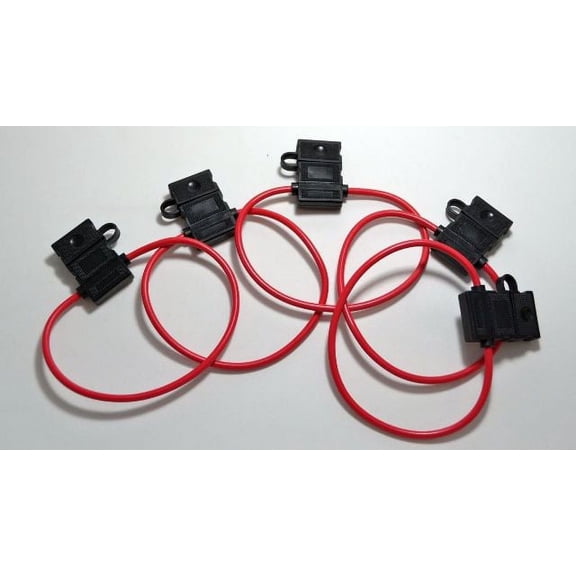 5 pcs 16 Gauge ATC In Line Fuse Holders 12 Volt Automotive Heavy Duty