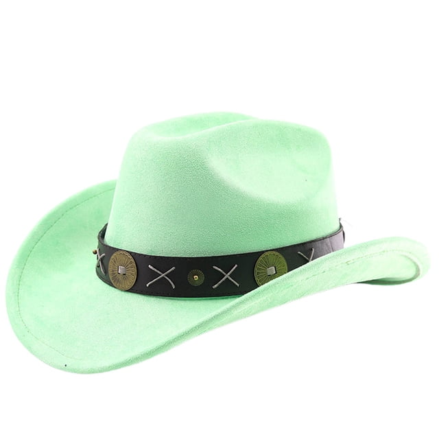 Western Style Cowboy Hat Curved Brim Ideal For Outdoor Adventure Travel Riding And Everyday Use