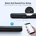 thumbnail image 5 of DOSS Sound Bar for TV with Dual Subwoofers, HD 3D Stereo Speaker and Midrange Drivers, Wired & Wireless Bluetooth 5.0, Three Sound Modes, Muti-Connections, Remote Control, Speaker for TV, 5 of 9