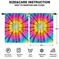 thumbnail image 2 of Blackout Kids Curtains,Rainbow Tie Dye Mandala Pattern Childrens Insulated Curtains Set Of 2,Bedroom Essentials,Toddler Room Decor 52"x63", 2 of 5