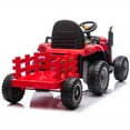 thumbnail image 4 of Joyracer 24V Ride on Tractor for Kids, Remote Control 3-Speed Electric Car with Suspension, Power Car Wheels, Music, Bluetooth & LED Lights – Perfect Birthday Gift Toy for Toddlers, Red, 4 of 12