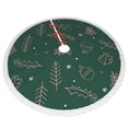 thumbnail image 3 of Faldas para árbol de Navidad de 30 pulgadas con texto "Merry Christmas", tapete para árbol de Navidad para vacaciones de invierno, falda para árbol de Navidad para decoraciones navideñas rústicas, 3 of 8