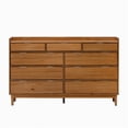 thumbnail image 2 of Commode en Bois Massif à 9 Tiroirs de 60 Po - Caramel, 2 of 6