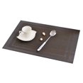 thumbnail image 5 of PVC mantel de mesa de aislamiento térmico marco diagonal hogar restaurante posavasos impermeable antideslizante manteles individuales para mesa de comedor 6 piezas Vogacara ZHF0319, 5 of 5