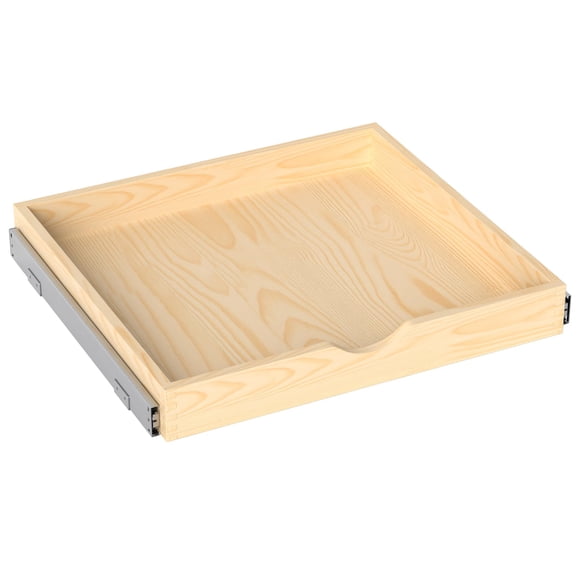 Wooden Pull Out Cabinet Organizer, Slide Out Drawer for Kitchen Organizers and Storage, Soft Close, Heavy Duty, Fully Expandable