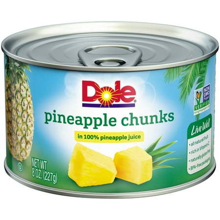 PINEAPPLE CHUNKS IN 100% PINEAPPLE JUICE