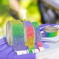 thumbnail image 3 of 6 Rows Crystal Gem Sticker Strip with DIY Self-adhesive Rhinestone Ribbon for Personalized Accessories and Shimmering Event Decor Accents, 3 of 5
