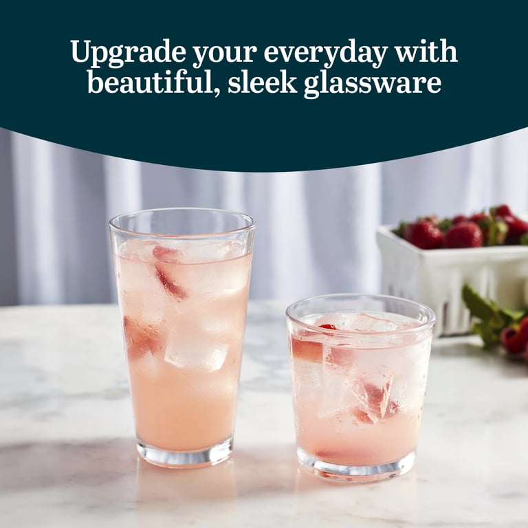 Libbey Flare 16 Piece Tumbler and Rocks Glass Set