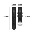 thumbnail image 4 of (Navy Blue)For Garmin Instinct 2s 20mm Silicone Solid Color Watch Band JLHZ, 4 of 5