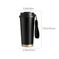 thumbnail image 3 of TFYZYY 500ml Stainless Steel Insulated Coffee Cup with Straw, Portable Travel Mug, Vacuum Thermal Flask, Hot & Cold Beverage Container, Ideal for Outdoors & Daily Use, 3 of 6