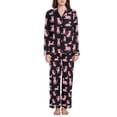 thumbnail image 4 of joogoo Pajamas Set for Women Cool Cats Bones Long Sleeve Pjs Loungewear M, 4 of 7