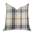 thumbnail image 1 of Plutus PBRA1334-1818-DP Plaid Rendez-Vous Luxe Jet Motif Oreiller&44; 18 x 18 Po., 1 of 3