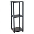 thumbnail image 2 of Home Square 2 Shelves Wood Tall End Table in Black Finish - Set of 2, 2 of 6
