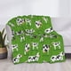 thumbnail image 3 of Fotbe Cows With Calfs Green Manta de Franela con Estampado, Manta Ultrasuave para Cama, Sofá, Auto, Hipoalergénica y Antibolitas-40"x30", 3 of 6