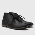 thumbnail image 4 of Xiaoxatg Men's Leather Shoes - Classic Distressed Leather Boots for Men Featuring Traditional Design 11.5 Black, 4 of 6