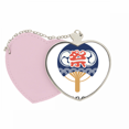 thumbnail image 1 of Fan de la cultura japonesa tradicional de papel Bolsa de viaje Mirror maquillaje corazón rosa, 1 of 4